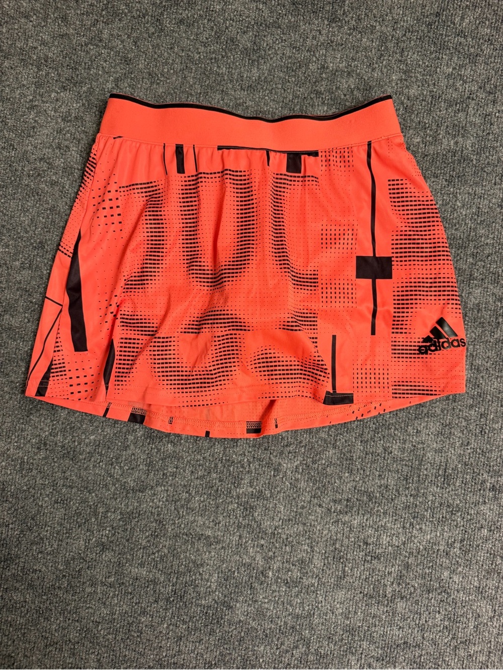 adidas Women’s Coral Orange Graphic Athletic Skort